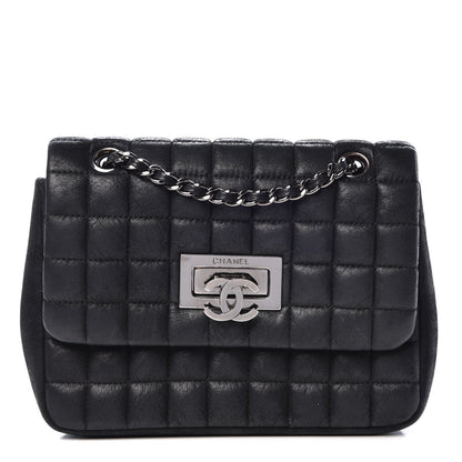 Chanel Iridescent Calfskin Square Quilted Mini Flap Black 1 of 12