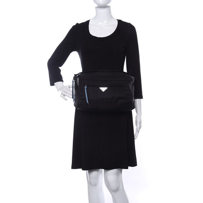 Prada Tessuto Nylon Calfskin Studded Belt Bag Black Astrale 2 of 9