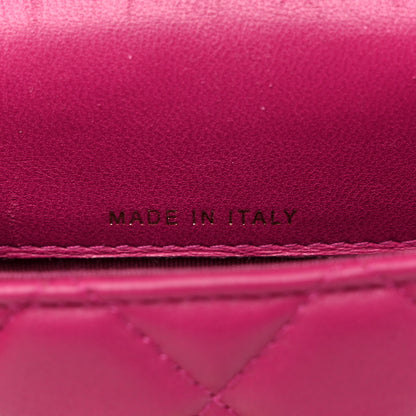 Chanel Lambskin Quilted Phone Chain Clutch Waist Bag Pink 7 of 11