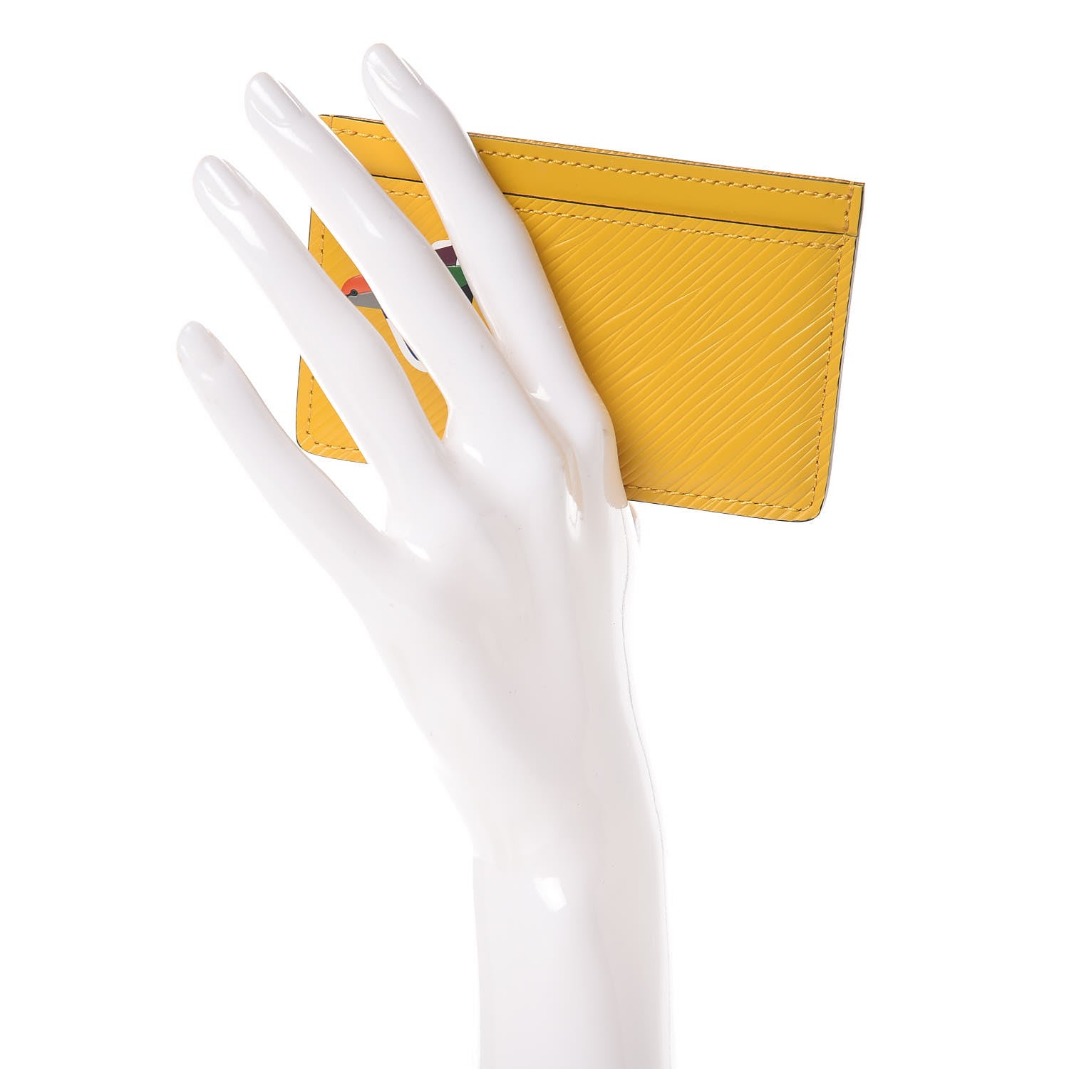 Louis Vuitton Epi Early Bird Card Holder Jonquille 2 of 7