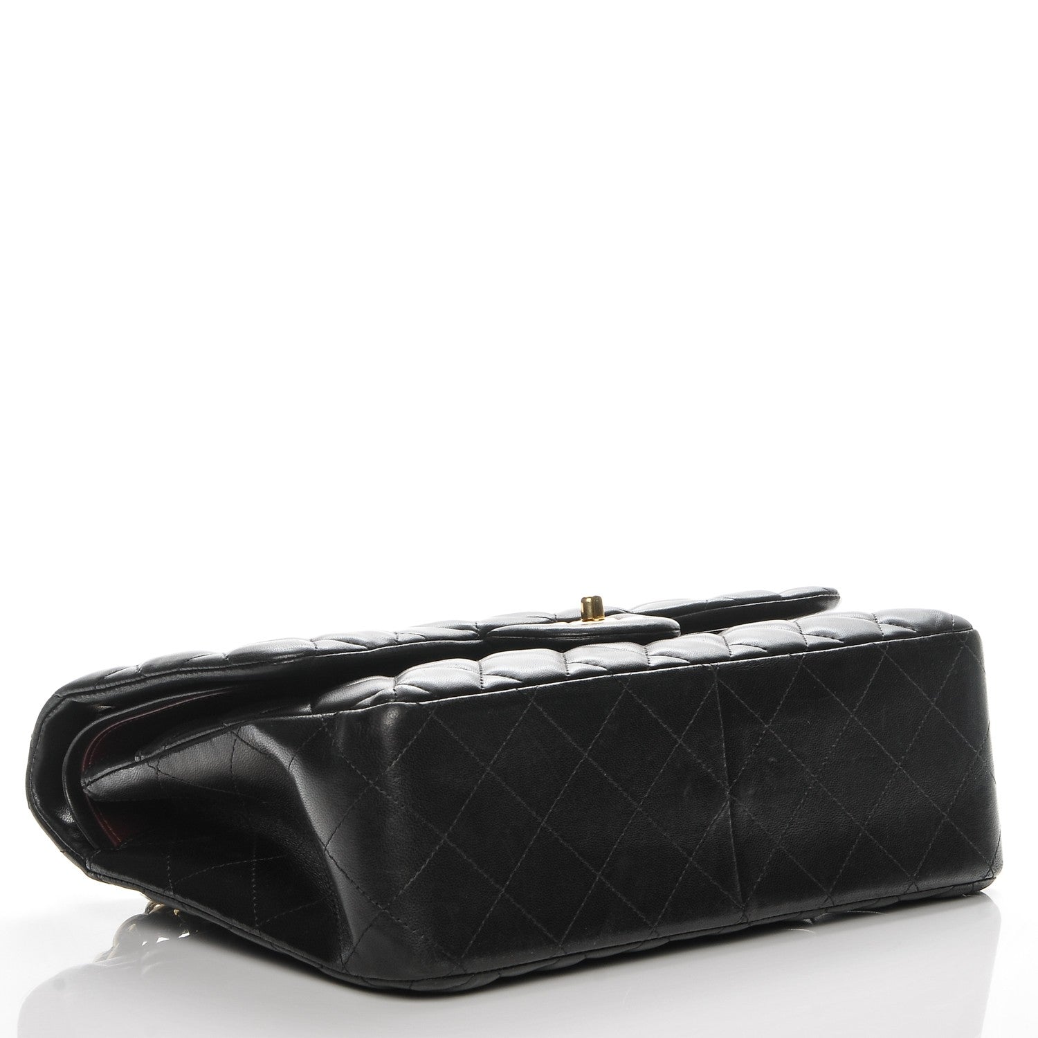 Chanel Lambskin Quilted Jumbo Double Flap Black 4 of 9