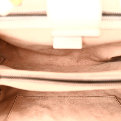 Gucci Calfskin Matelasse Small GG Marmont Tote White 5 of 17