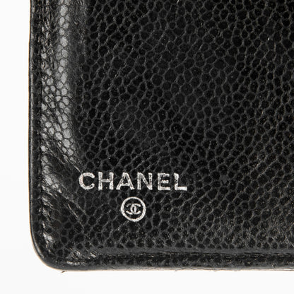 Chanel Caviar Quilted Yen Wallet Black 6 of 8