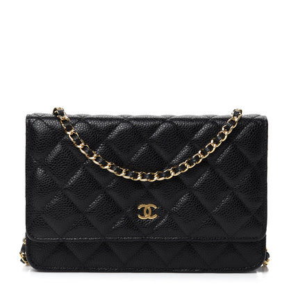 Chanel Caviar Quilted Wallet On Chain WOC Black 1 of 12