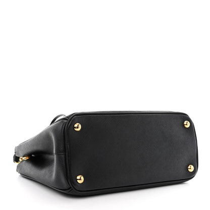 Prada Saffiano Small Galleria Double Zip Tote Black 4 of 16