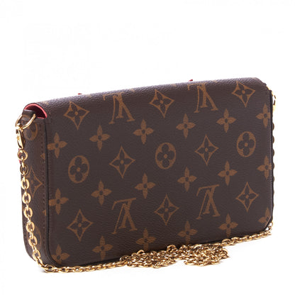 Louis Vuitton Monogram Lovely Birds Pochette Felicie Chain Wallet 2 of 8