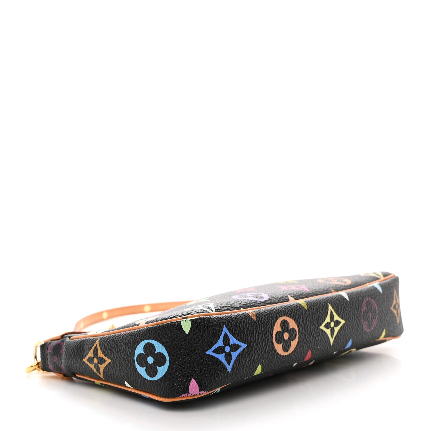 Louis Vuitton Monogram Multicolor Pochette Accessories Black 4 of 9