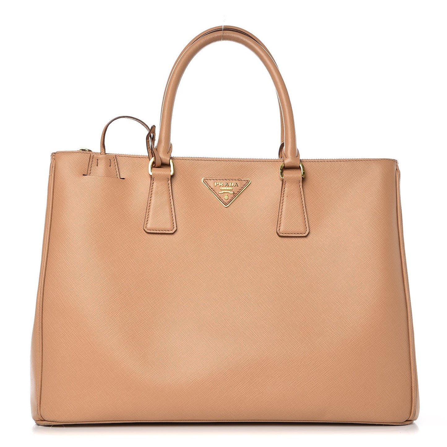 Saffiano Large Galleria Double Zip Tote Sabbia