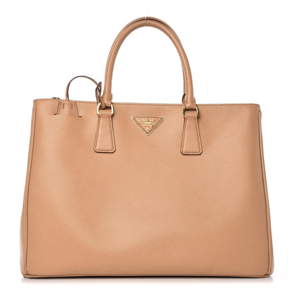 Prada Saffiano Large Galleria Double Zip Tote Sabbia 1 of 12