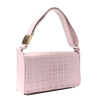 Chanel Lambskin Quilted CC Chocolate Bar Flap Pink 2 of 8