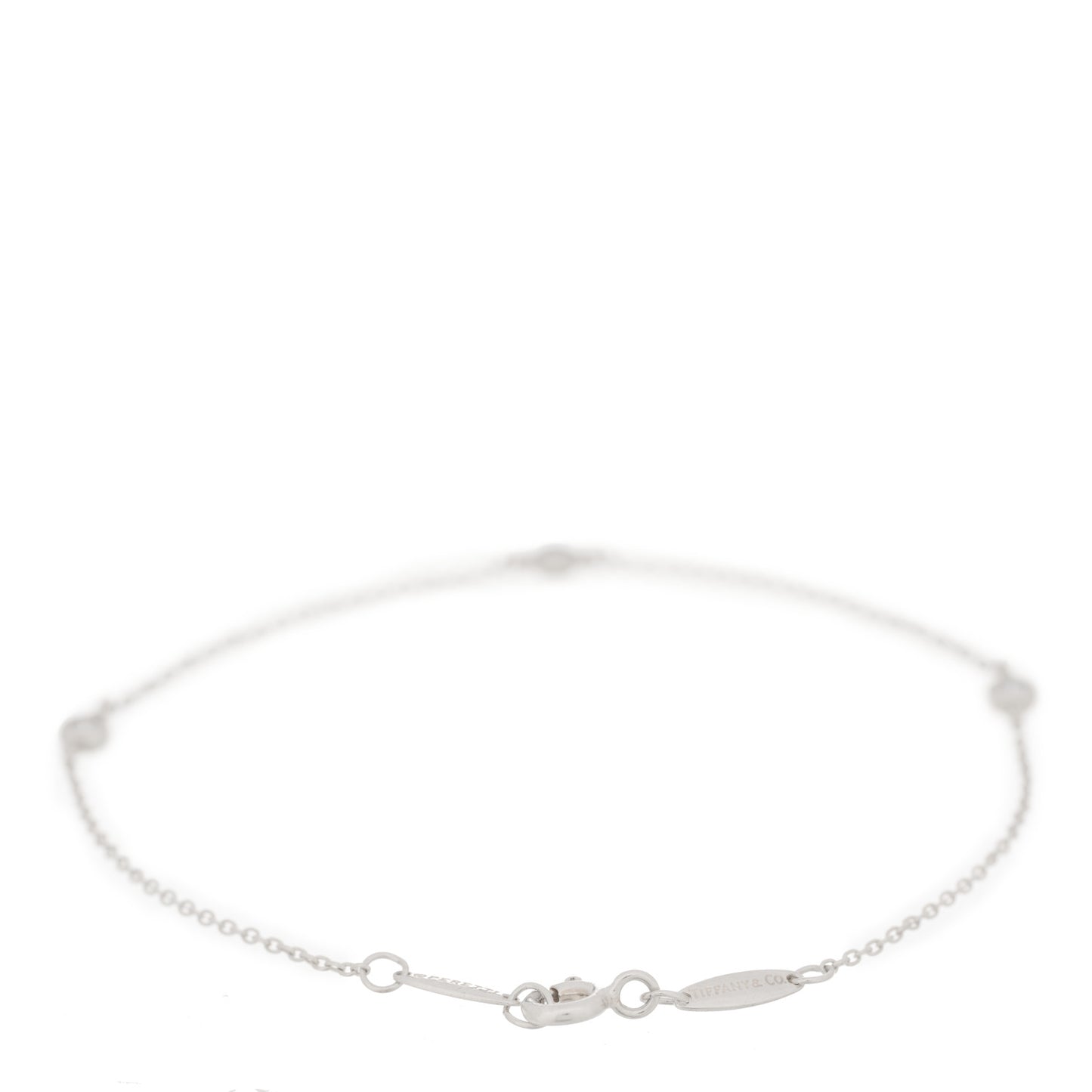 Sterling Silver Diamond .09ct Elsa Peretti Diamonds By The Yard Bracelet
