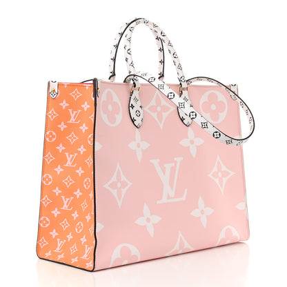Louis Vuitton Monogram Giant Onthego GM Rouge Rose 3 of 13