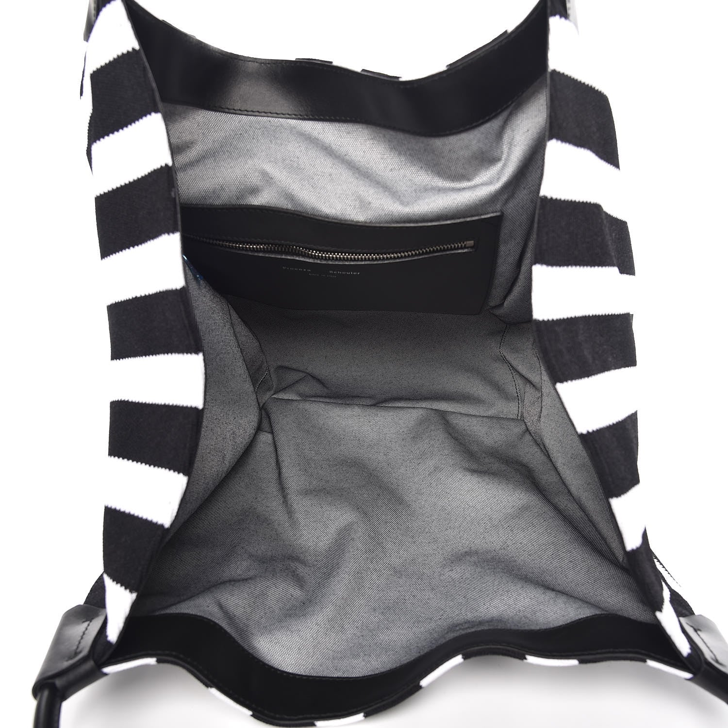 Proenza Schouler Knit Extra Large Tote Black Ecru 5 of 9