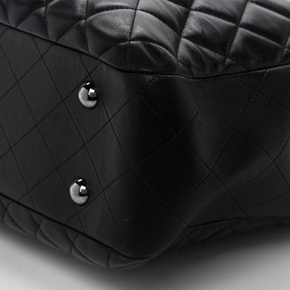 Chanel Lambskin Quilted Front Flap Tote Black 10 of 11
