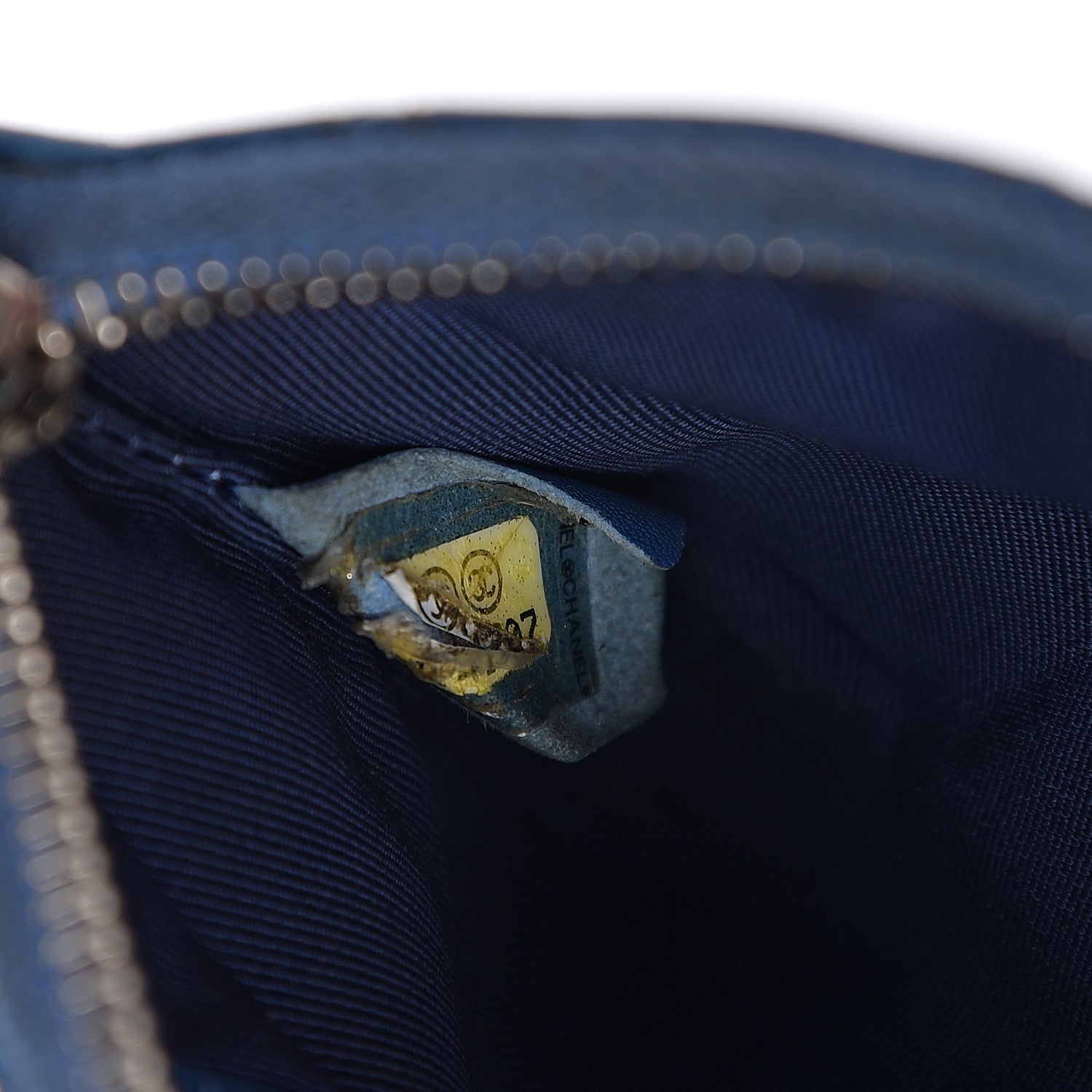 Chanel Patent Quilted Key Holder Case Dark Blue 8 of 9