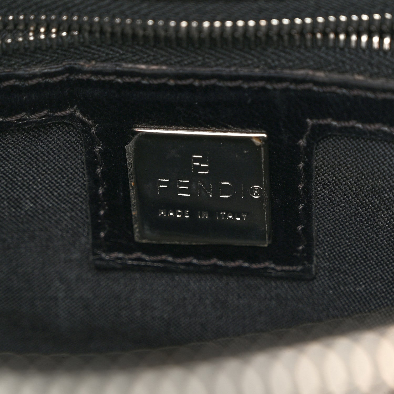 Fendi Neoprene Shoulder Bag Black 6 of 11