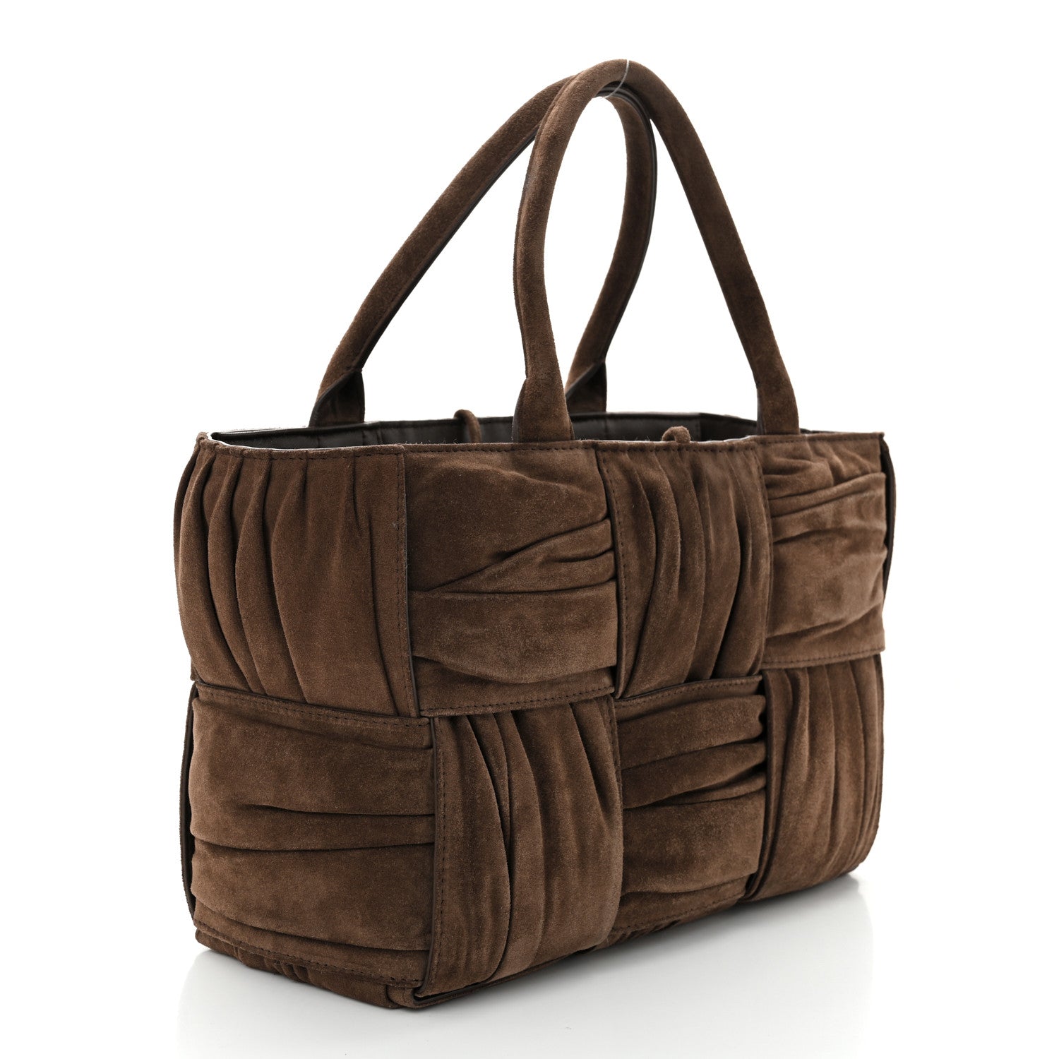 Bottega Veneta Suede Foulard Intrecciato Small Arco Tote Brownie 4 of 11