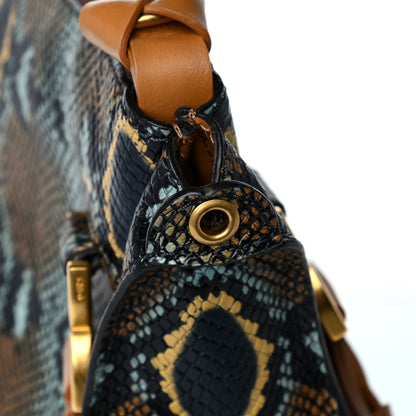 Chloe Snakeskin Calfskin Embossed Medium Marcie Satchel Multicolor 13 of 14