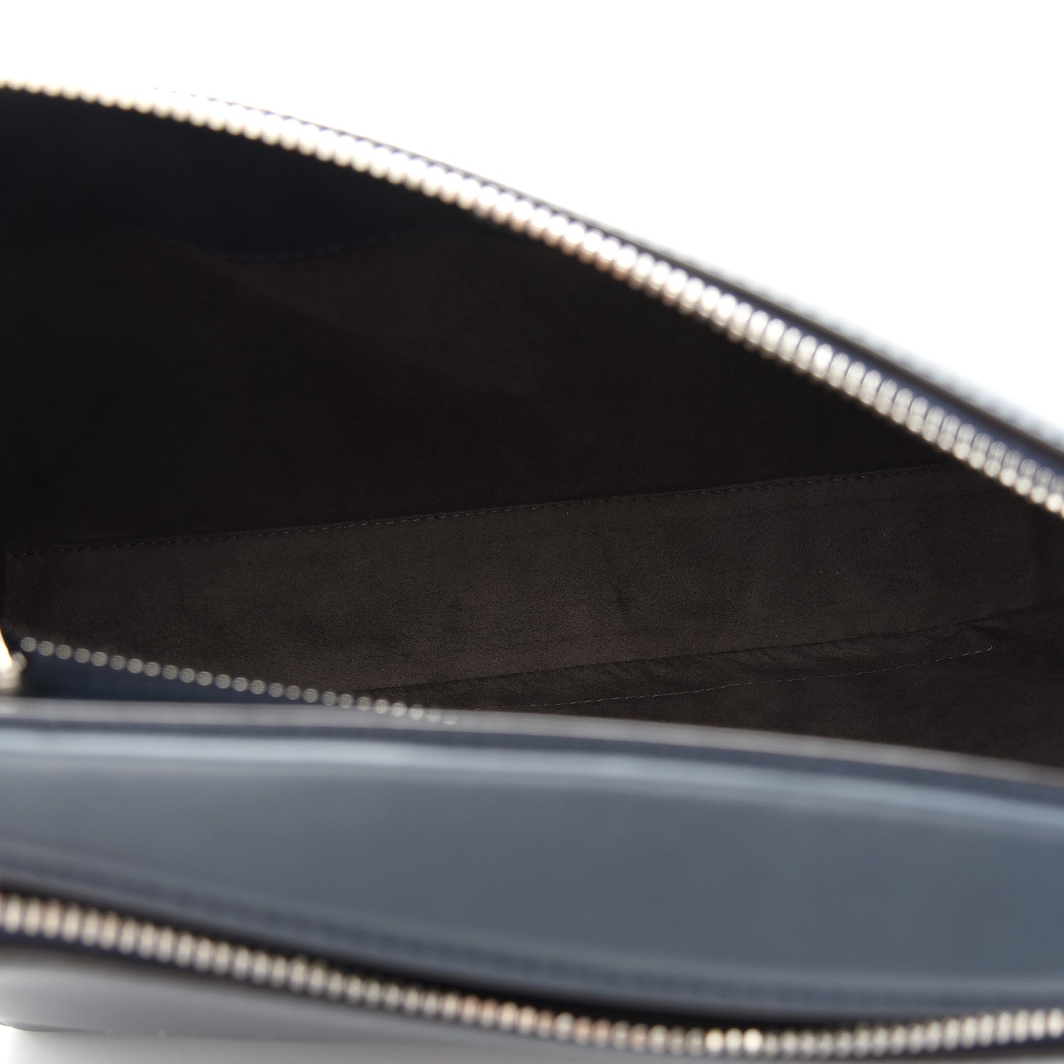 Fendi Vitello Baltico Dolce DotCom Satchel Navy Yellow 5 of 10