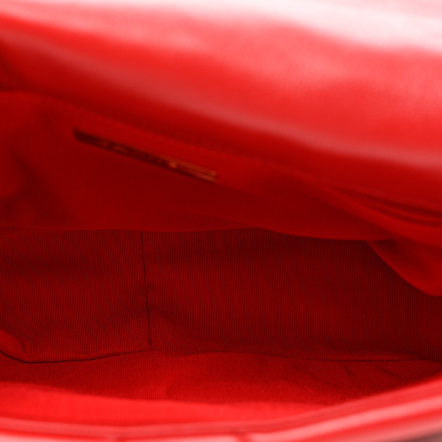 Lambskin Quilted Medium Chanel 19 Flap Red