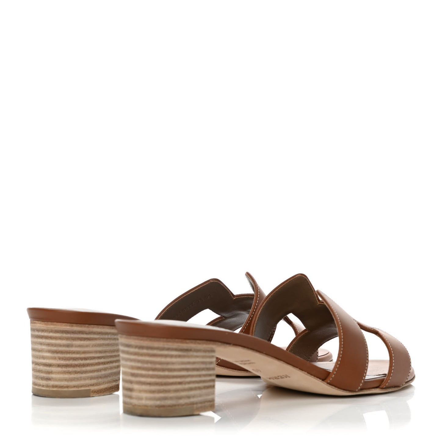 Calfskin Oasis Sandals 40 Gold