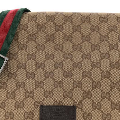 Gucci Monogram Web Medium Flap Messenger Beige Dark Brown 8 of 10