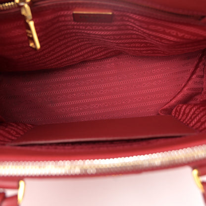 Prada Saffiano Lux Small Galleria Double Zip Tote Fuoco 5 of 16