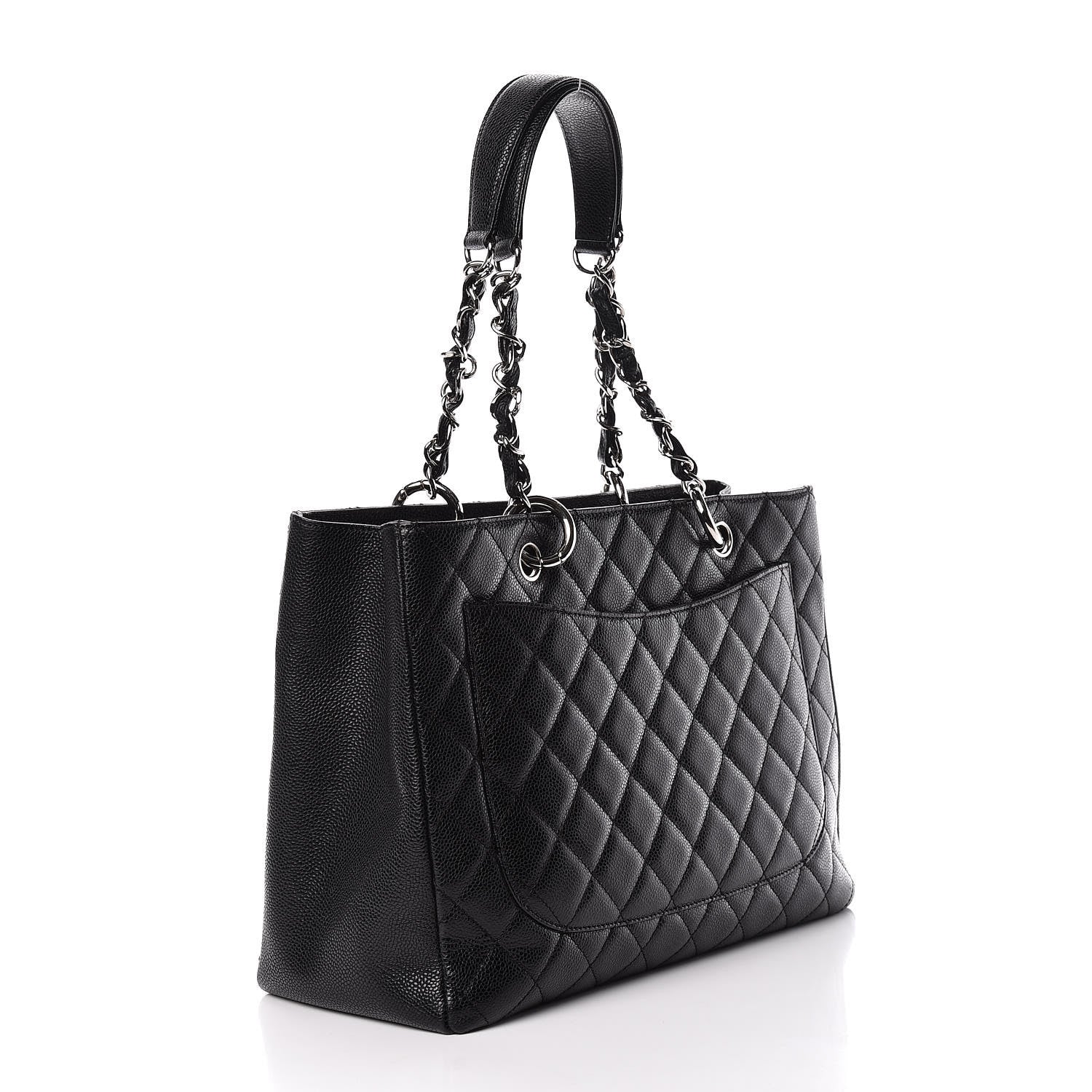 Chanel Caviar Quilted Grand Shopping Tote GST Black 3 of 11