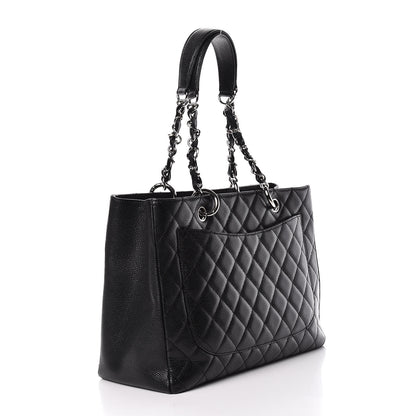 Chanel Caviar Quilted Grand Shopping Tote GST Black 3 of 11