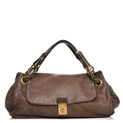 Bottega Veneta Nappa Intrecciato Napoli Shoulder Bag Pepe 1 of 18