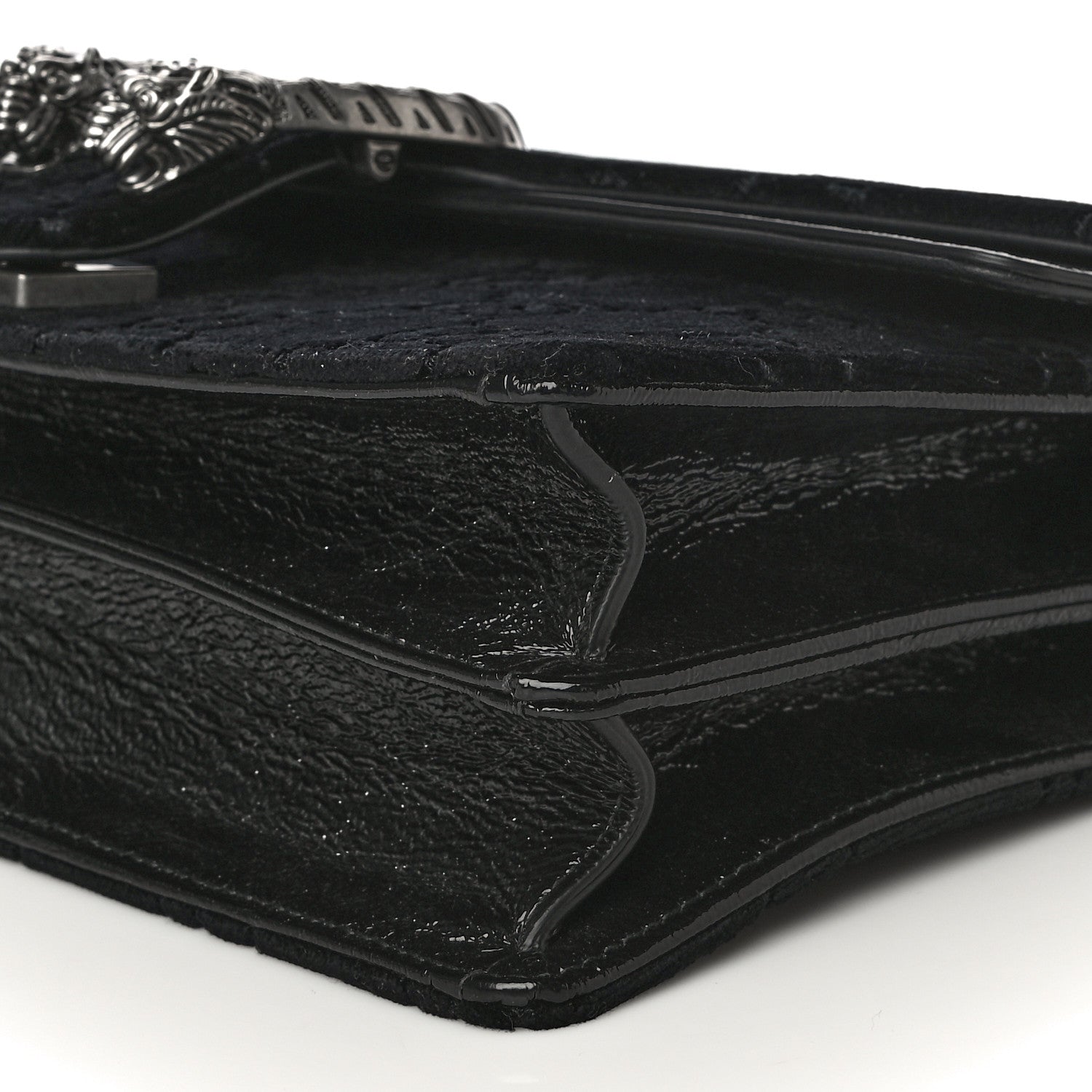 Gucci Velvet GG Monogram Small Dionysus Shoulder Bag Black 11 of 12