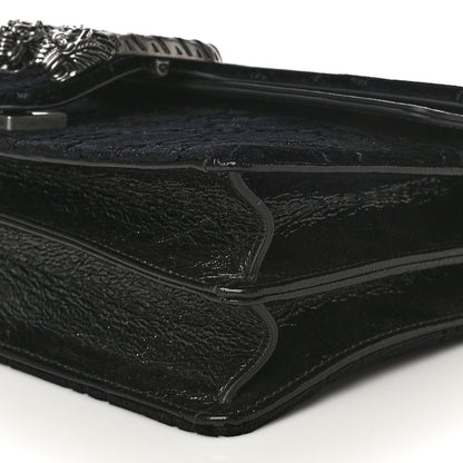 Gucci Velvet GG Monogram Small Dionysus Shoulder Bag Black 11 of 12