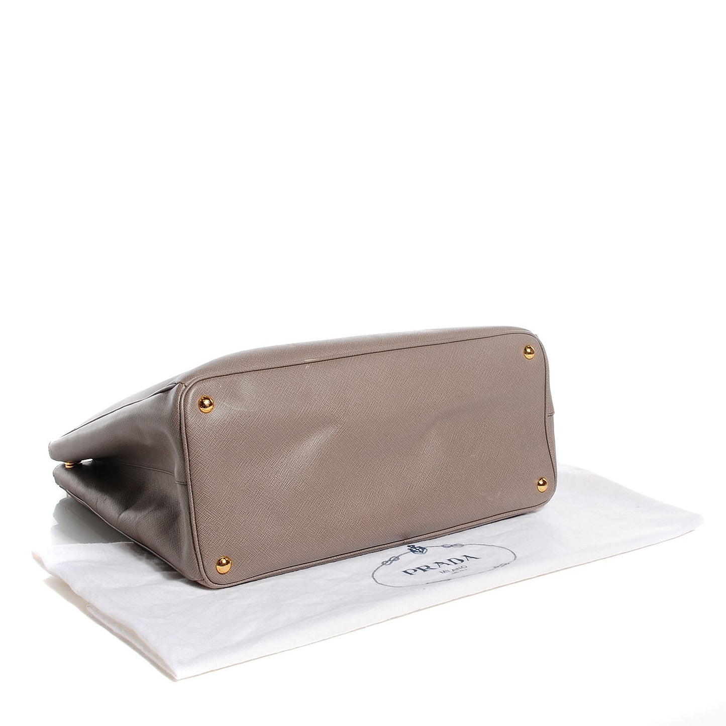 Saffiano Lux Extra Large Galleria Double Zip Tote Argilla
