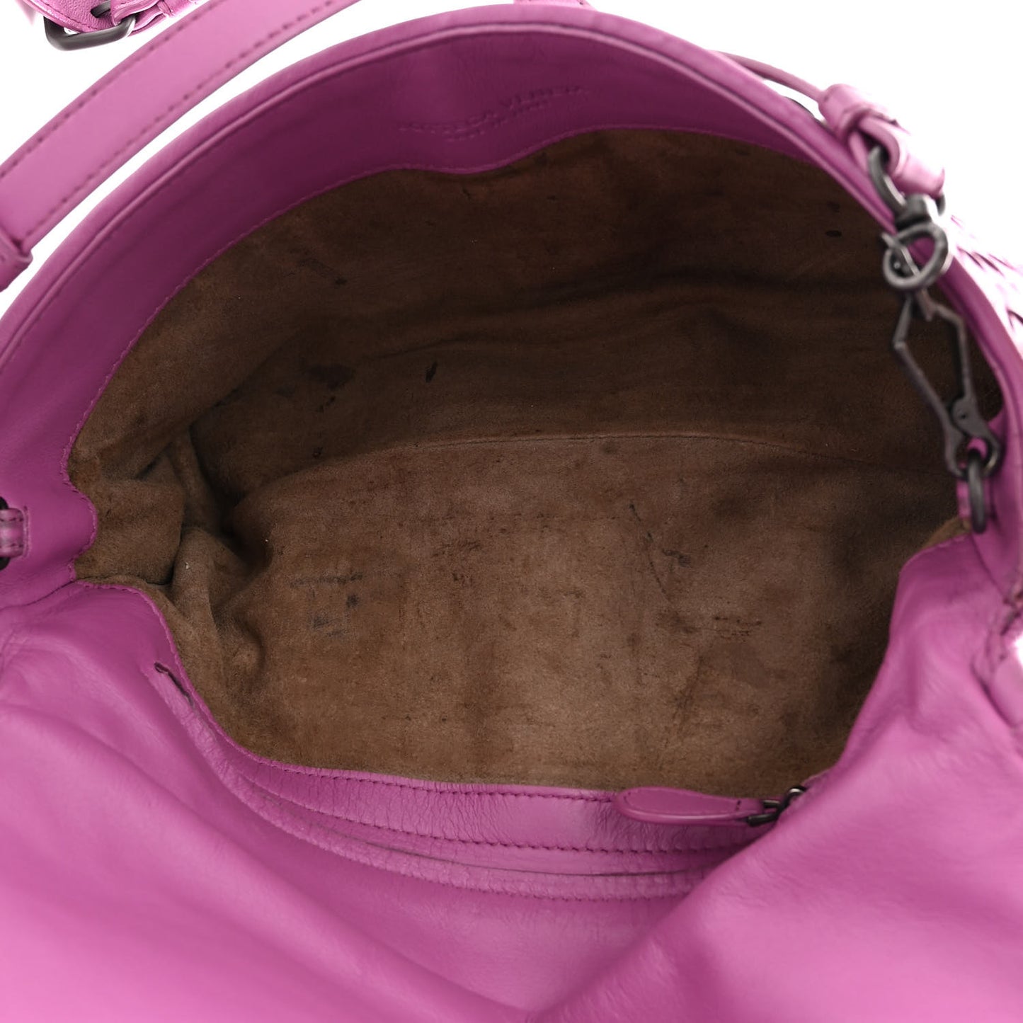 Nappa Intrecciato Dahlia Clutch Crossbody Peony