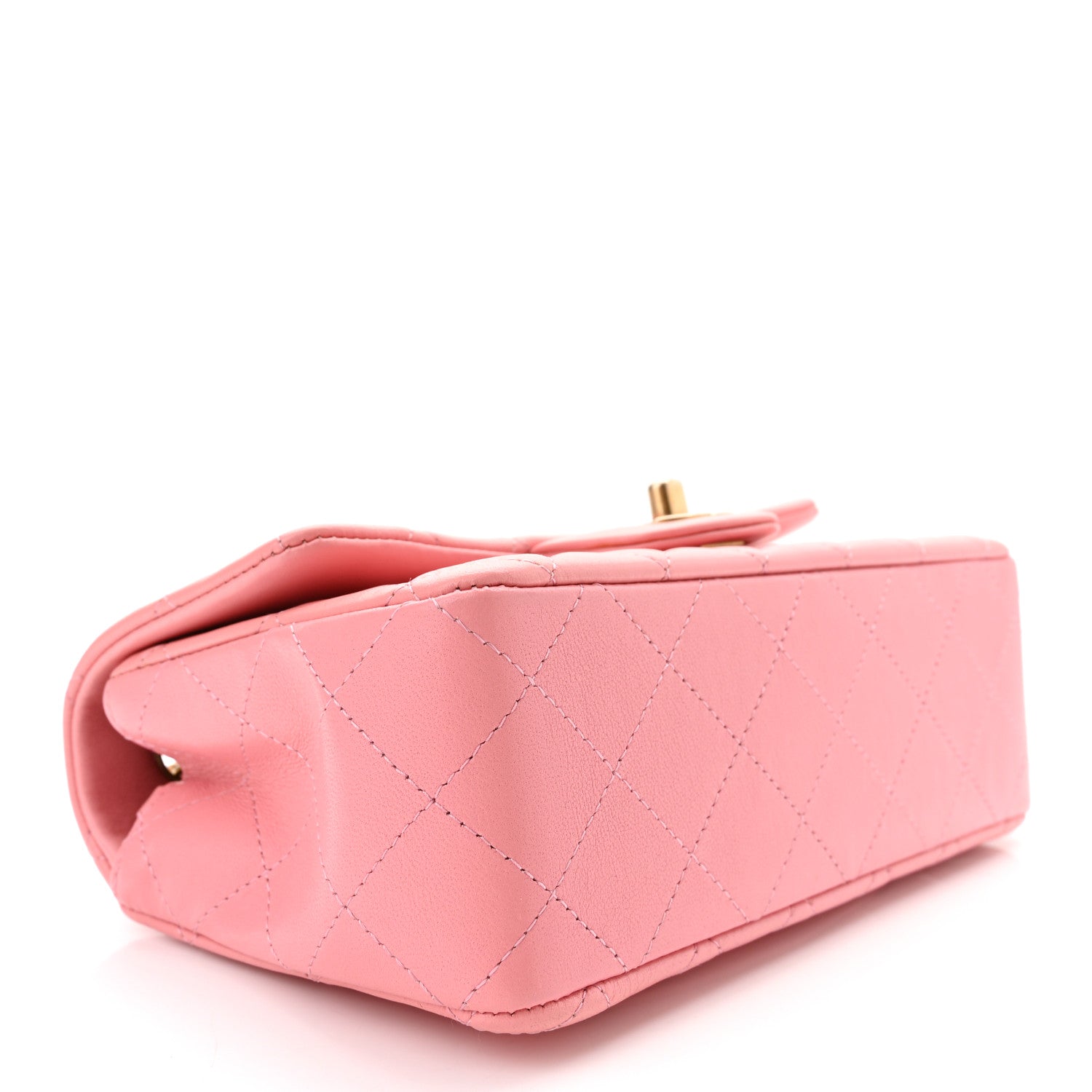 Chanel Lambskin Quilted Mini Rectangular Flap Pink 4 of 10