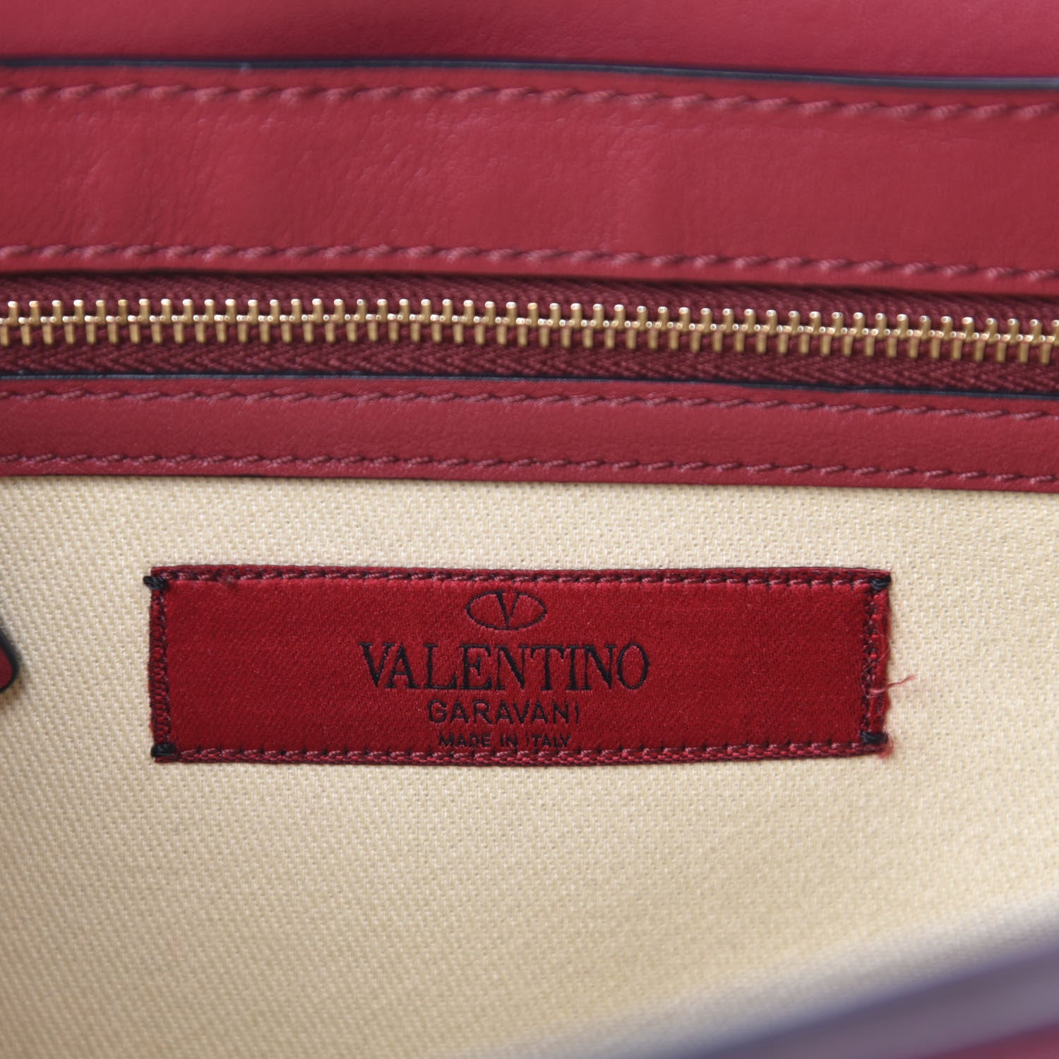 Valentino Garavani Vitello Medium Rockstud Flap Saddle Bag Scarlet 8 of 10