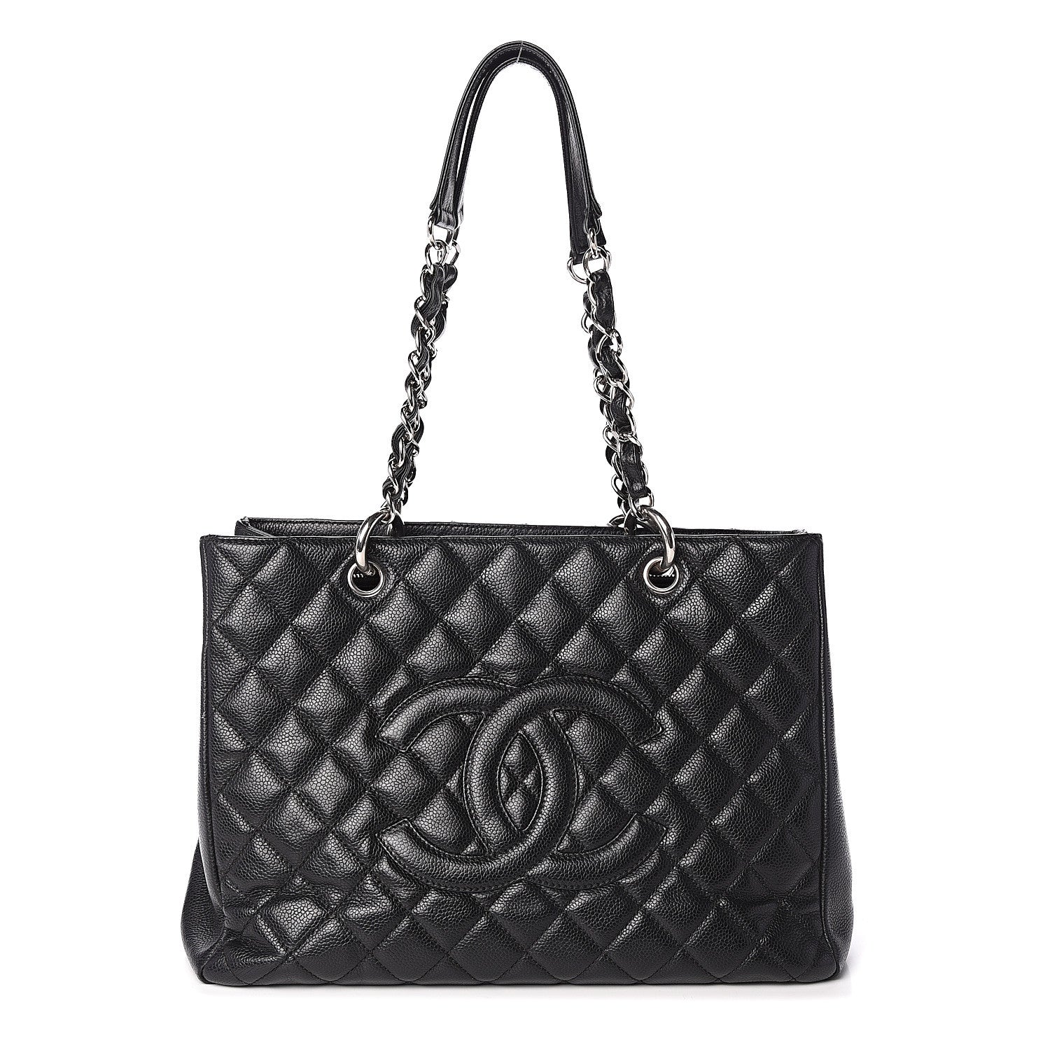 Chanel Caviar Quilted Grand Shopping Tote GST Black 1 of 9