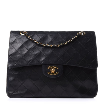 Chanel Lambskin Quilted Medium Double Flap Black 1 of 11