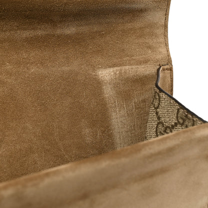 Gucci GG Supreme Monogram Suede Dionysus Clutch Beige Taupe 8 of 9