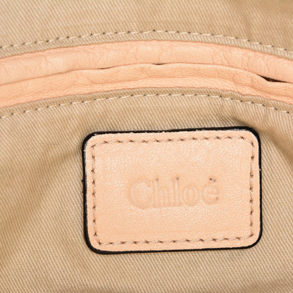 Chloe Lambskin Embroidered Large Marcie Satchel Beige 6 of 8