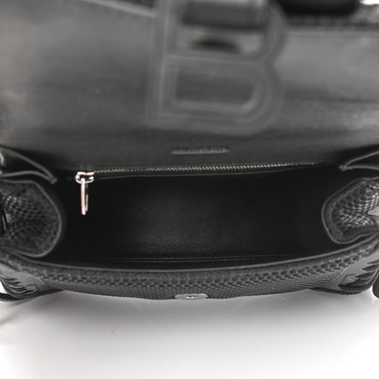 Balenciaga Faux Calfskin Fabric Small Sneakerhead Top Handle Bag Black 5 of 8