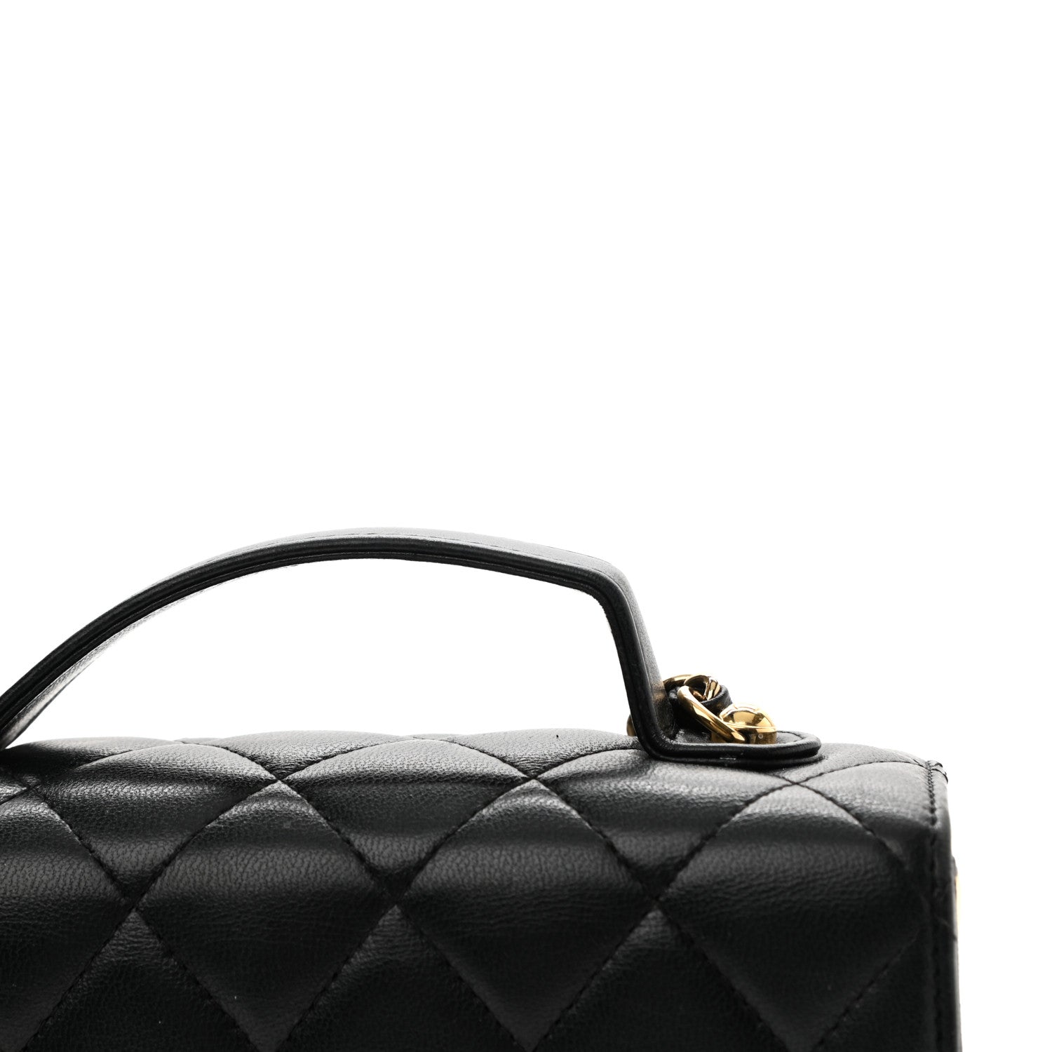 Chanel Lambskin Quilted Mini Golden Plate Flap Black 12 of 12