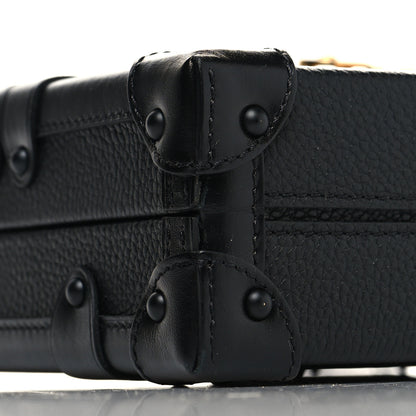 Louis Vuitton Monogram Calfskin Petite Malle Black White 8 of 10