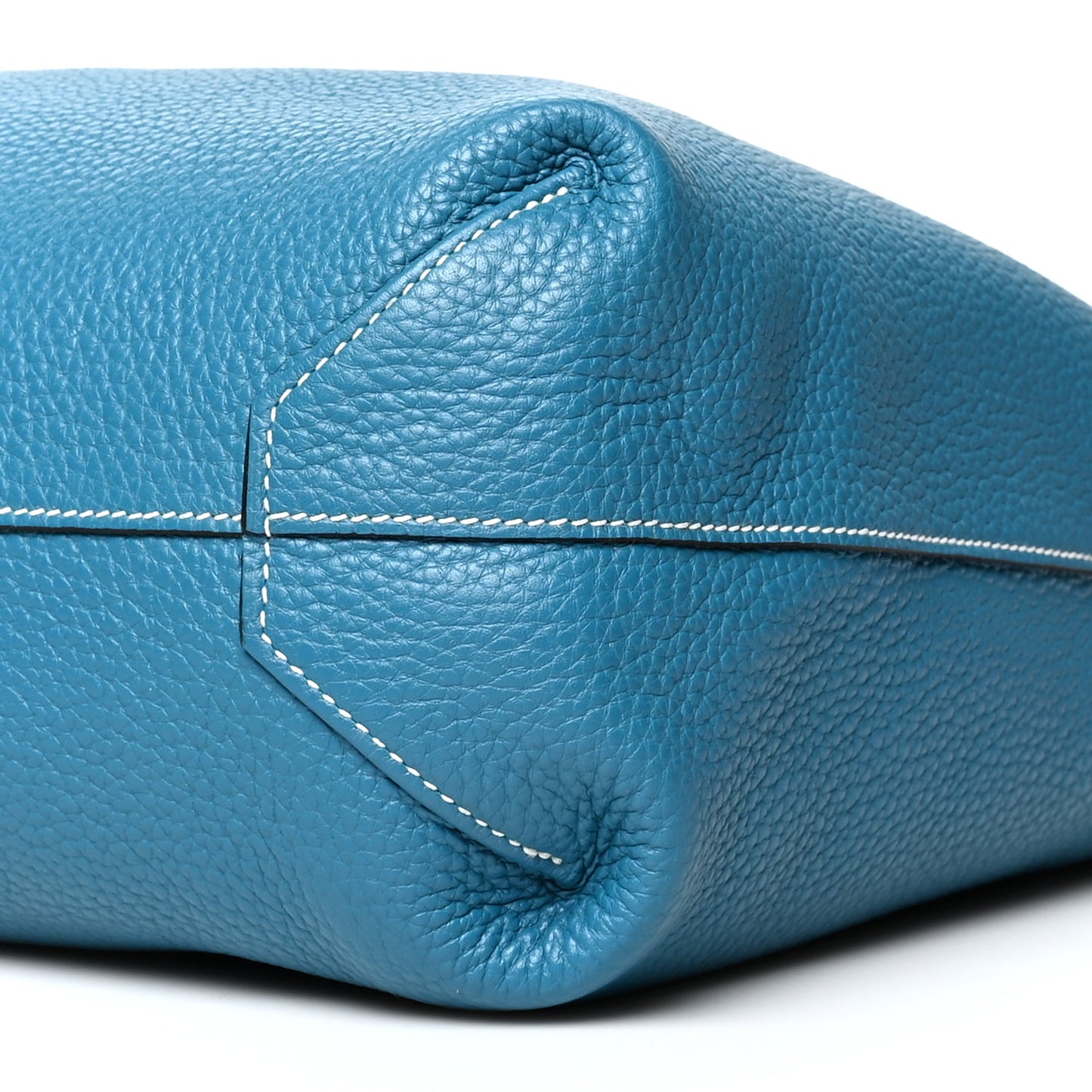 Taurillon Clemence Double Sens 36 Reversible Tote Bleu Sapphire Bleu Izmir