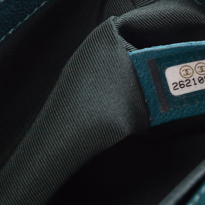 Chanel Caviar Quilted Medium Boy Flap Dark Green 7 of 8