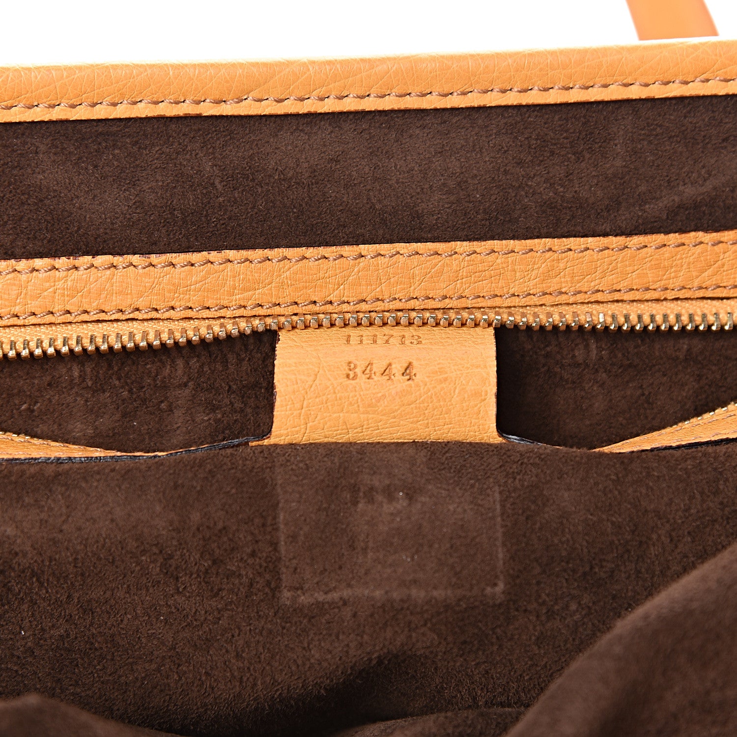 Gucci Ostrich Bamboo Bullet Bag Tan 7 of 13