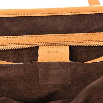 Gucci Ostrich Bamboo Bullet Bag Tan 7 of 13