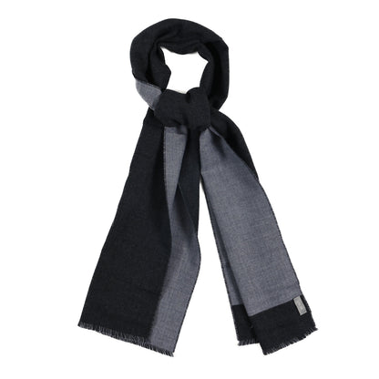 Christian Dior Intarsia Wool Logo Scarf Grey 1 of 3
