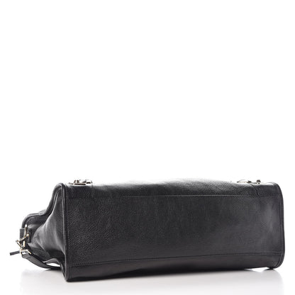 Balenciaga Chevre Gold Metallic Edge Hardware City Black 4 of 7