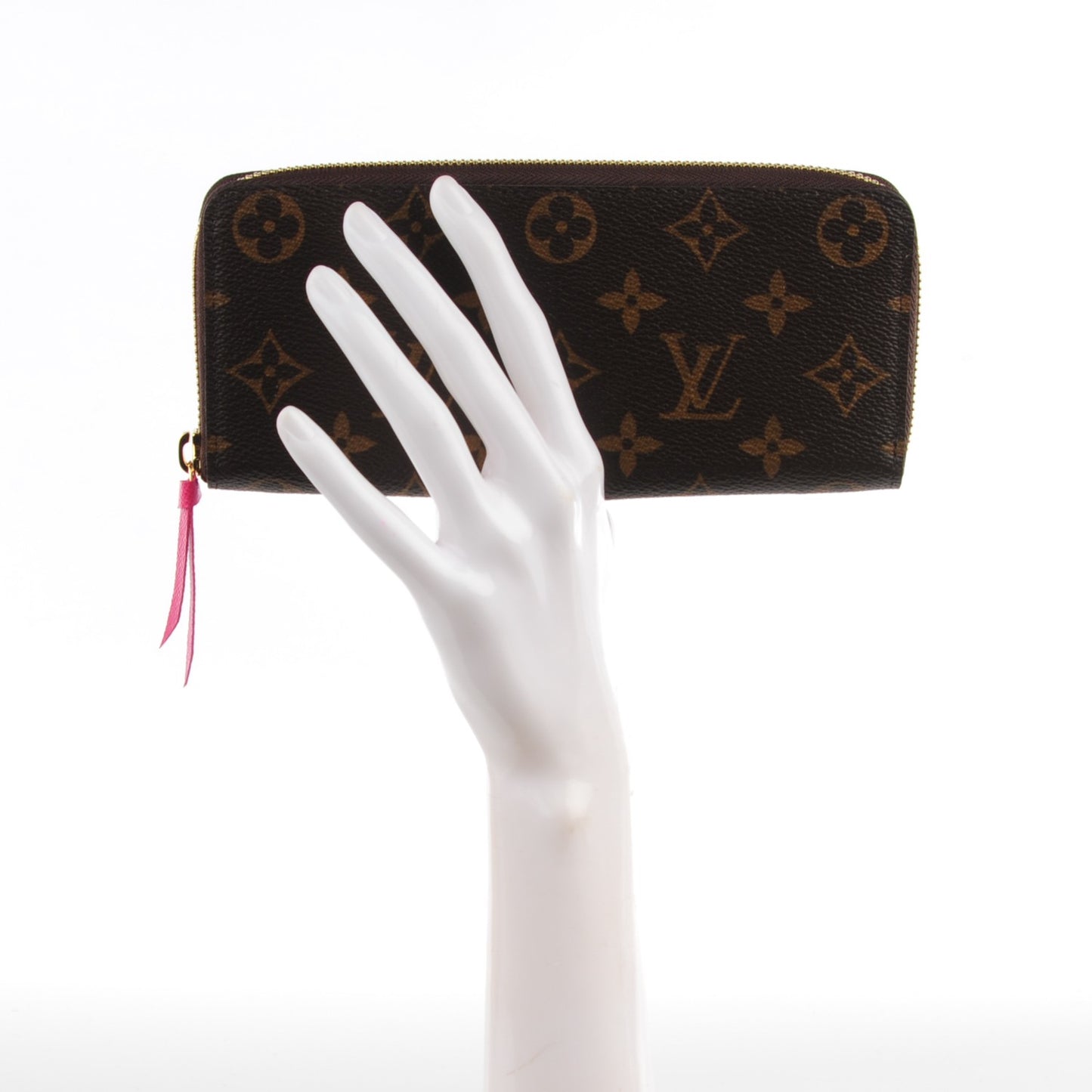 Monogram Clemence Wallet Fuchsia